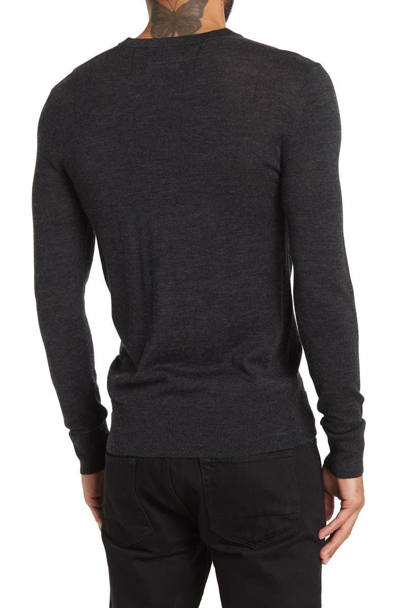 AllSaints Mode Slim Fit Wool Sweater, Alternate, color,