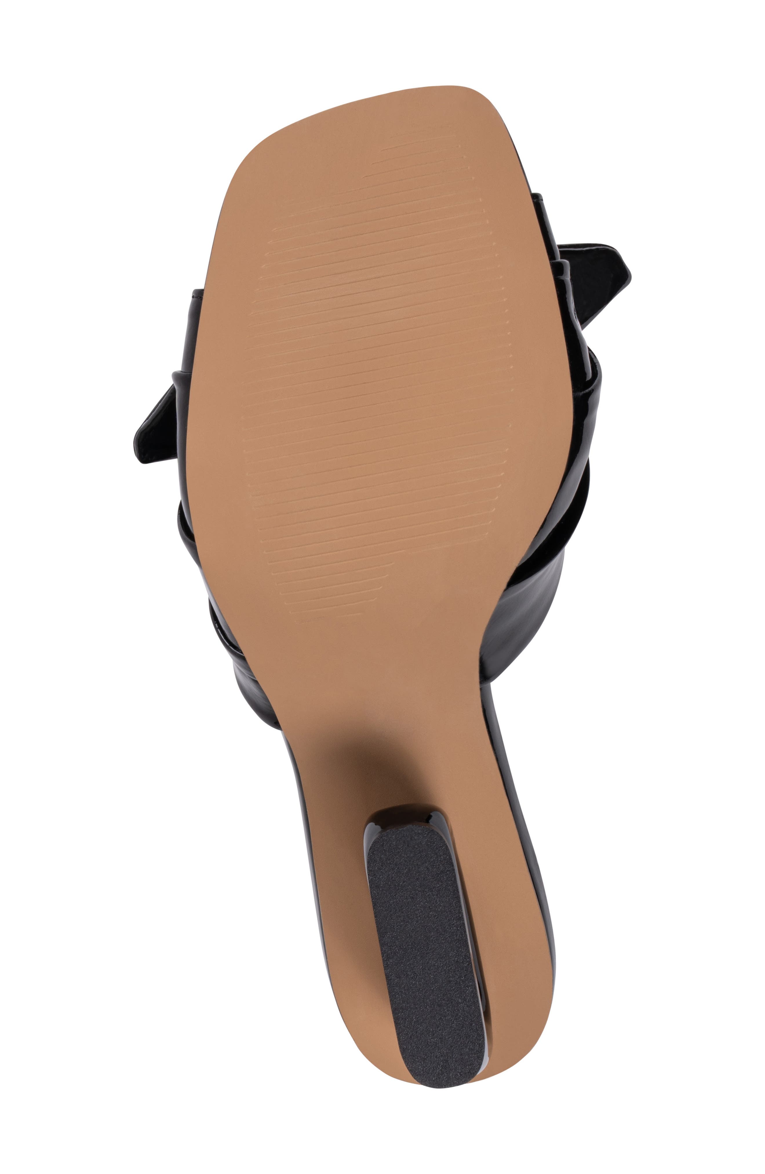 GOOD CHOICE NEW YORK Flux Bow Slide Sandal, Alternate, color, Black