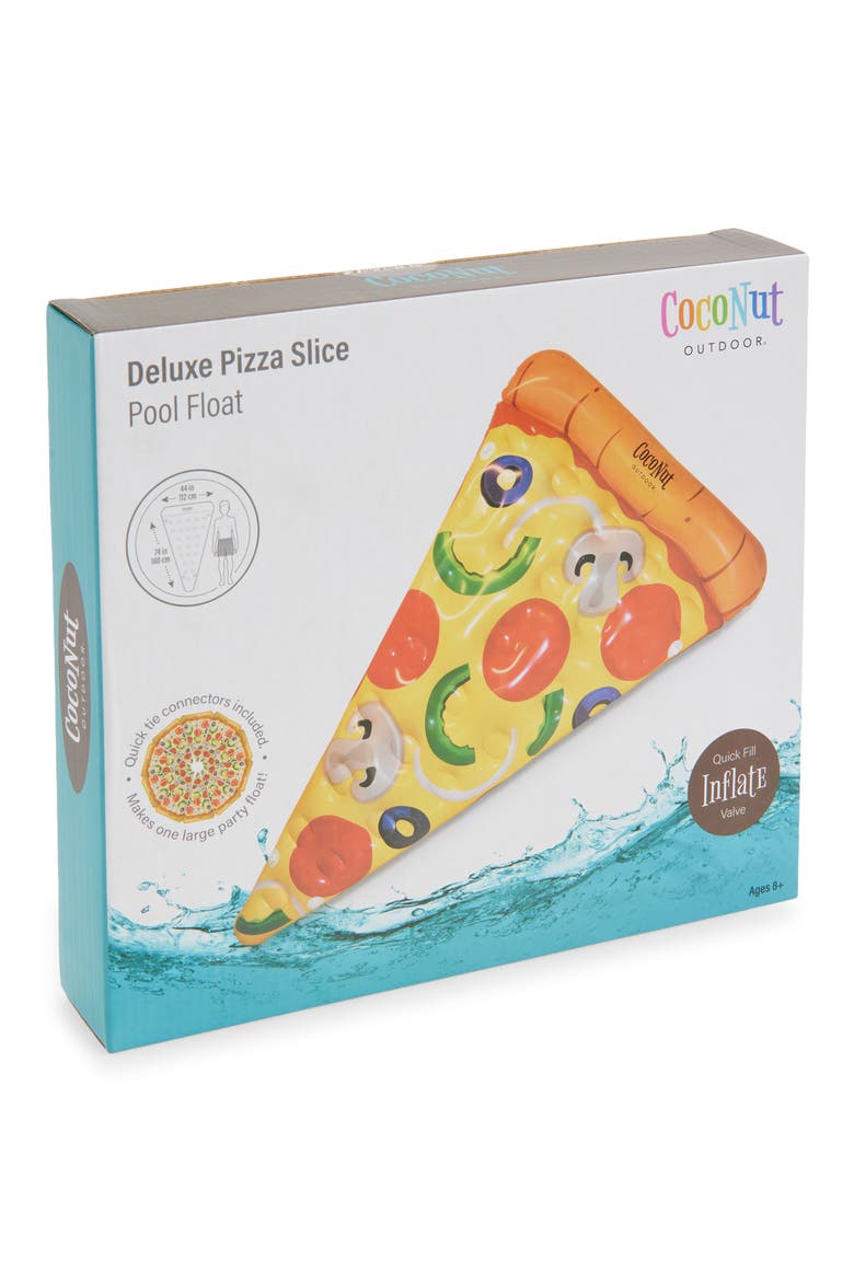 Deluxe Pizza Slice Pool Float, Main, color, YELLOW