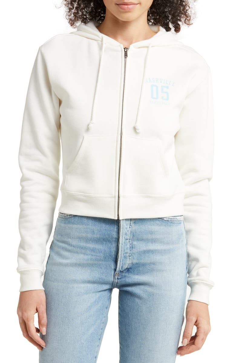 Vinyl Icons Nashville Crop Zip-Up Hoodie, Alternate, color, 