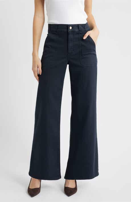 Modern Pocket High Waist Wide Leg Pants