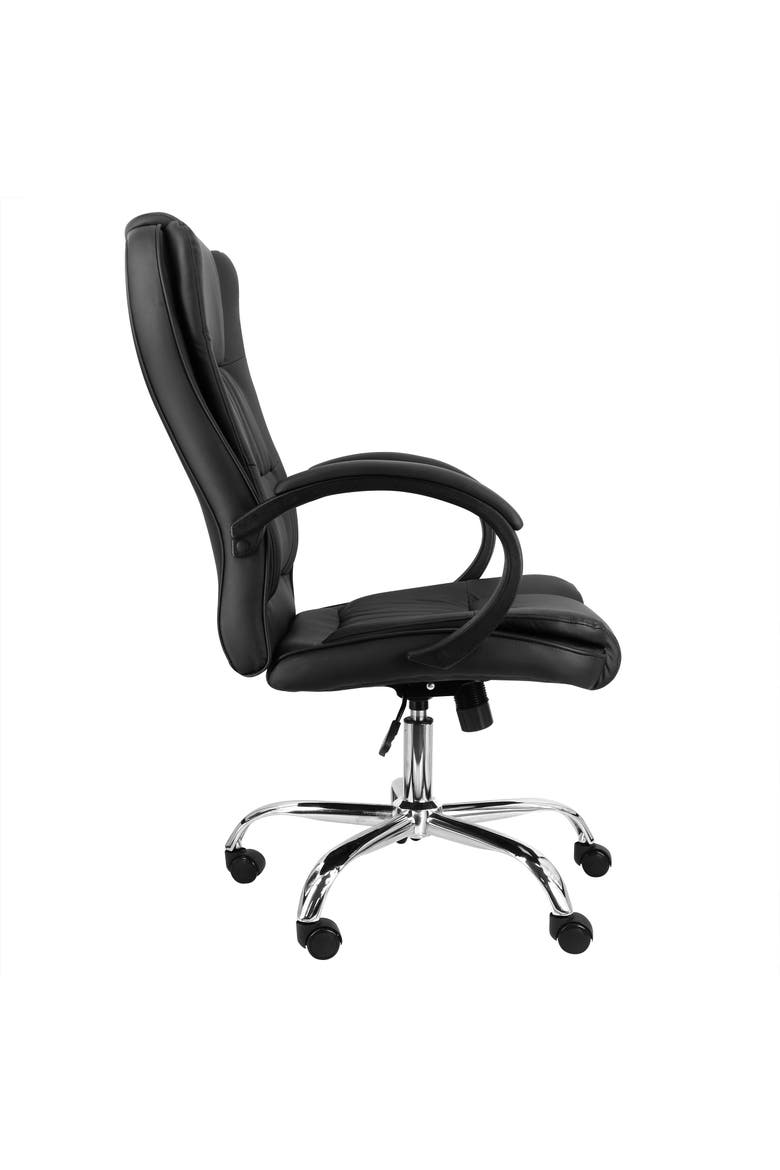 High Back Adjustable Office Chair, Alternate, color, Black