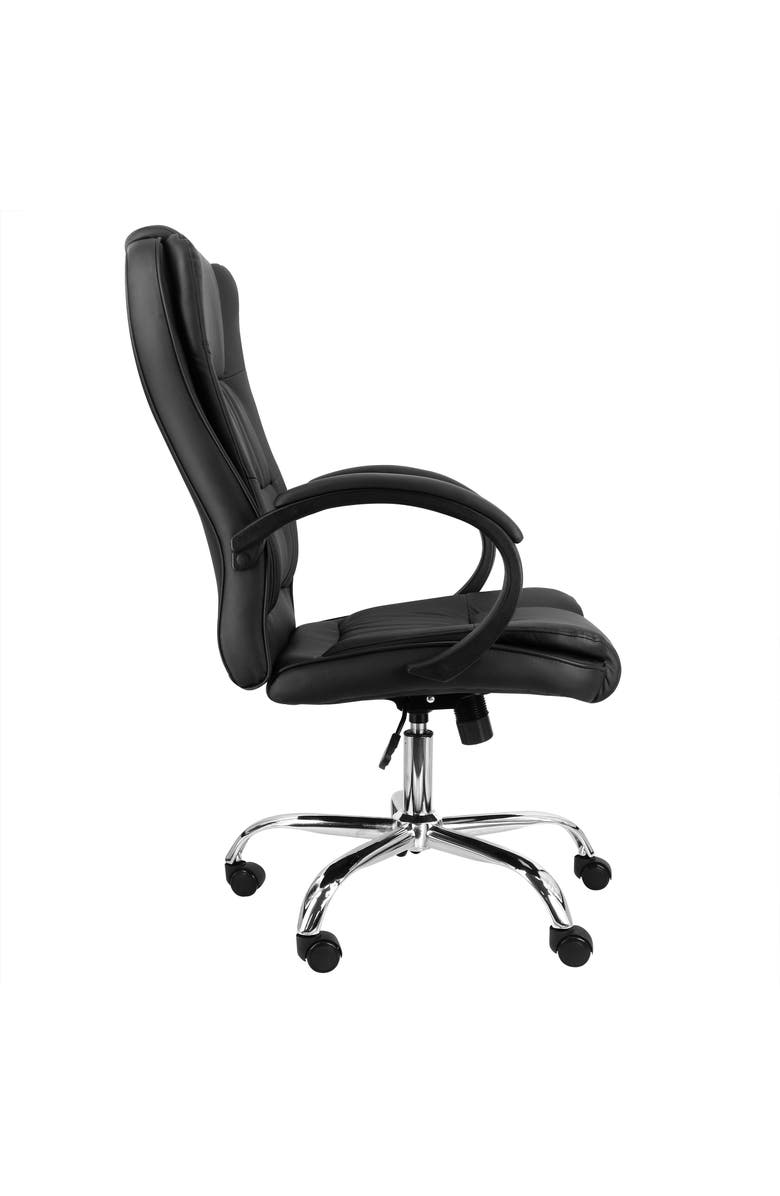 Elama High Back Adjustable Office Chair, Alternate, color, Black