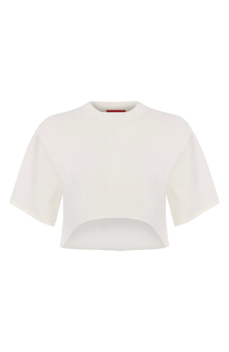PCFG Pure Cotton Oversized Crop Top, Alternate, color, White