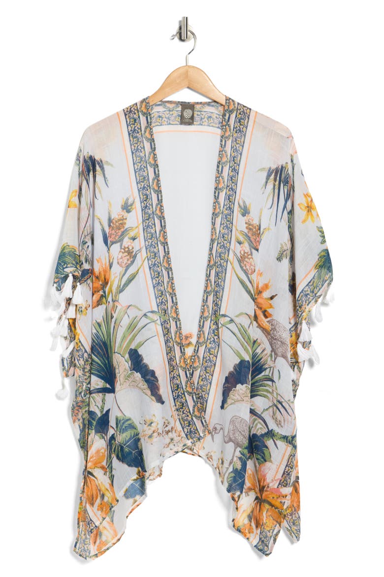 Tropical Floral Topper, Alternate, color, WHITE