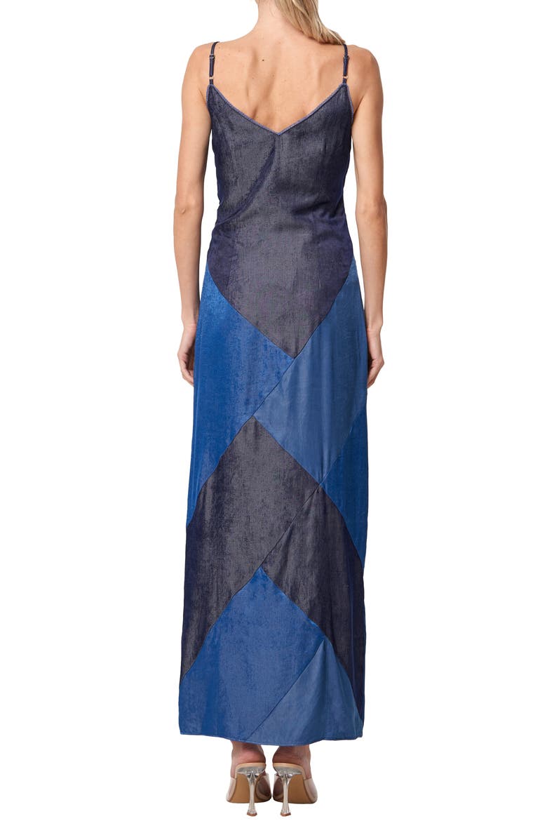 Derica Patchwork Slipdress, Alternate, color, BLUE MULTI