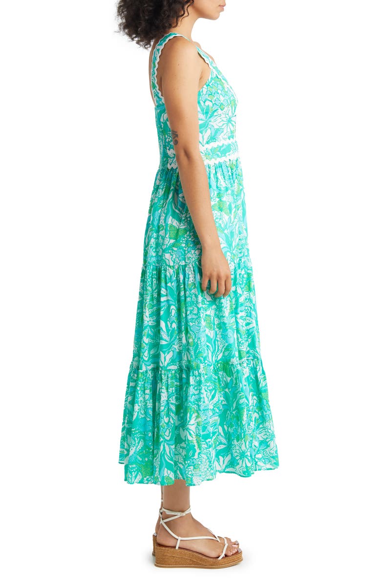 Lilly Pulitzer<sup>®</sup> Pollie Tiered Scallop Trim Sundress, Alternate, color,