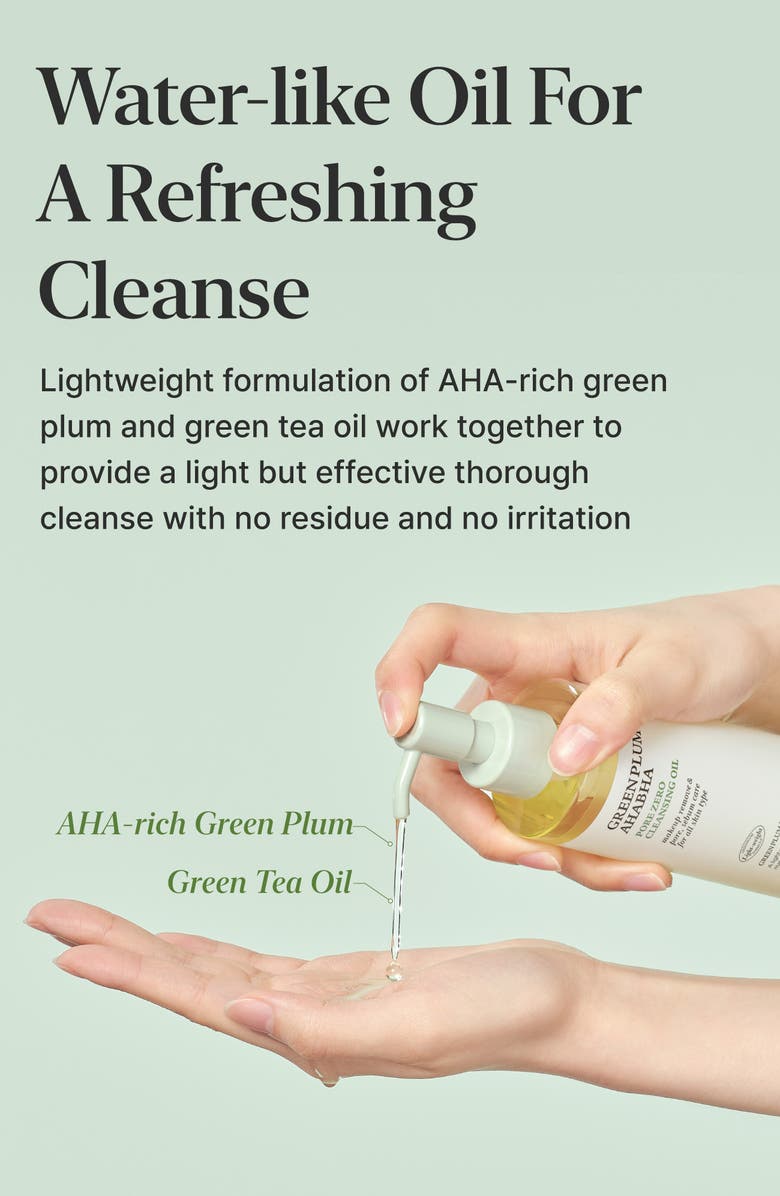 CKD Green Plum AHA/BHA Pore Zero Cleansing Oil, Alternate, color, 