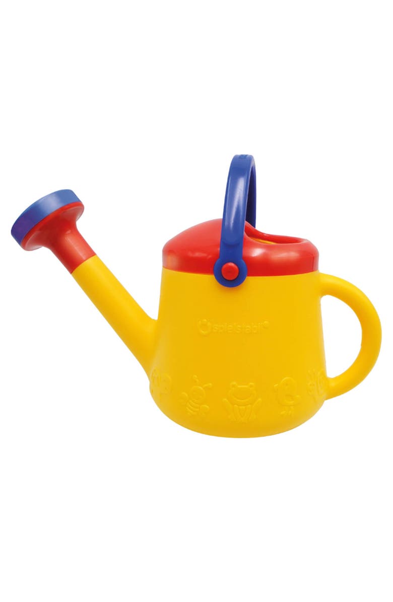 SPIELSTABIL Toddler Outdoor Garden Tools -Classic Yellow Watering Can for Kids Ages 18 Months and Up - 1 Liter Garden Toy Set - Made in Germany, Main, color, 