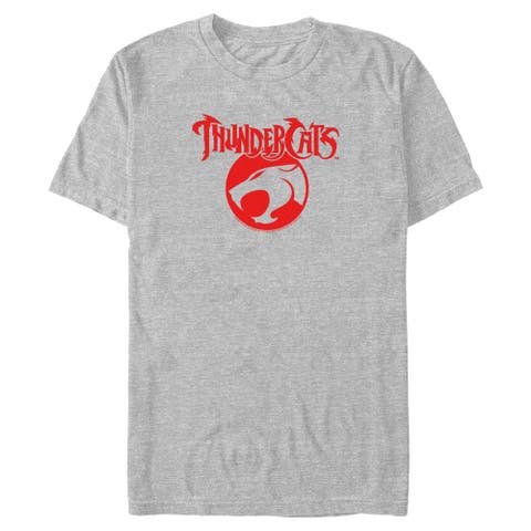 Men's Classic Red Logo Emblem Short Sleeve Graphic T-shirt