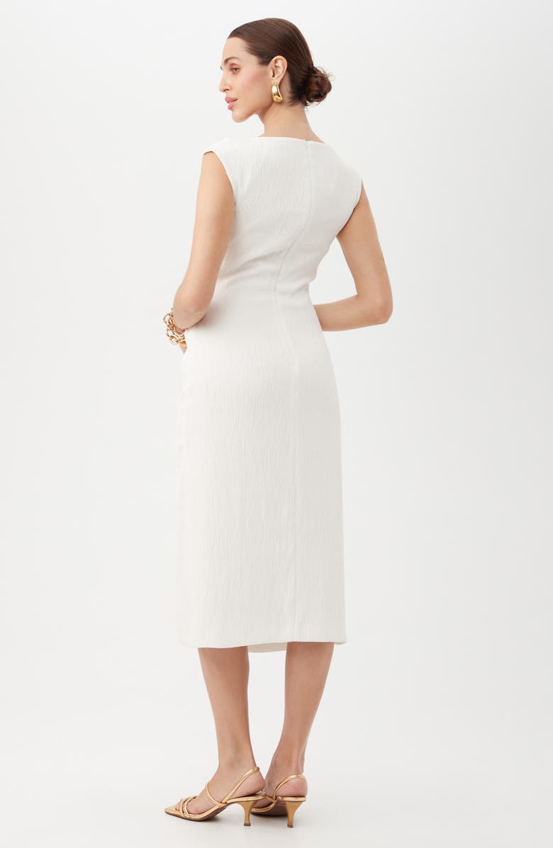Trina Turk Evelyn 2 Sheath Midi Dress, Alternate, color, Whitewash