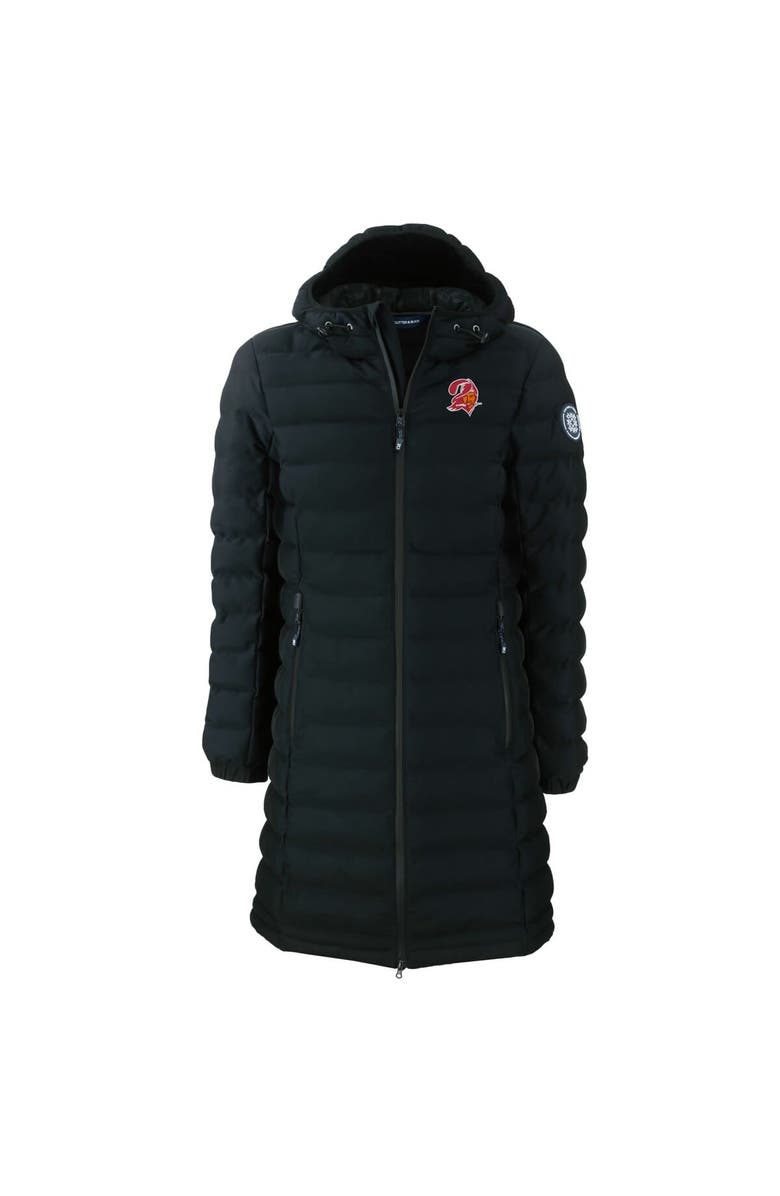 Cutter & Buck Women's Cutter & Buck  Black Tampa Bay Buccaneers Throwback Logo Mission Ridge Repreve Eco Insulated Full-Zip Puffer Jacket, Alternate, color, 