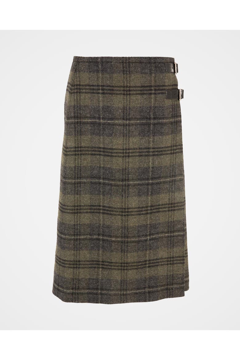 Midi Celt Kilt Plaid Skirt, Alternate, color, CAIRNGORM HEATH