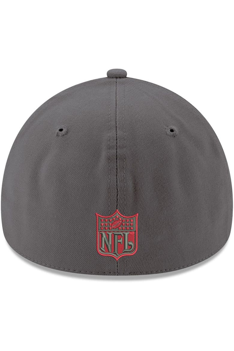 Men's New Era Graphite Tampa Bay Buccaneers Primary Logo Storm 39THIRTY Flex Hat, Alternate, color, Graphite