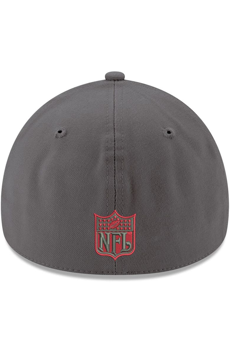 New Era Men's New Era Graphite Tampa Bay Buccaneers Primary Logo Storm 39THIRTY Flex Hat, Alternate, color,