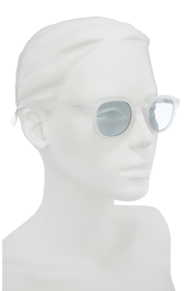 Round Sunglasses, Alternate, color, MOONLIGHT GREY