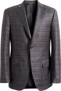 Heritage Gold Milano Regular Fit Check Super 130s Wool Sport Coat