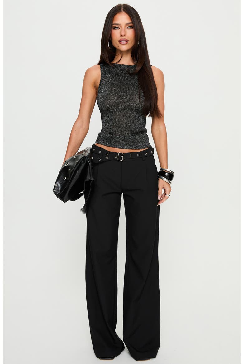 No Pretending Glitter Knit Tank, Alternate, color, BLACK GLITTER