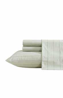 Nautica Ellipse Stripe 200 Thread Count Cotton Percale Sheet Set