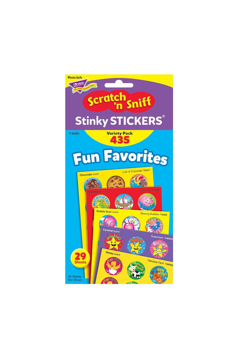 Fun Favorites Stinky Stickers Variety Pack, 435 Count, Alternate, color, Multicolored