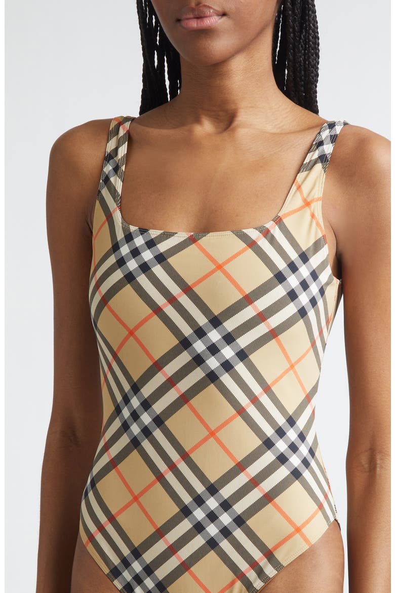 Sabina Check One-Piece Swimsuit (Women) | Nordstrom