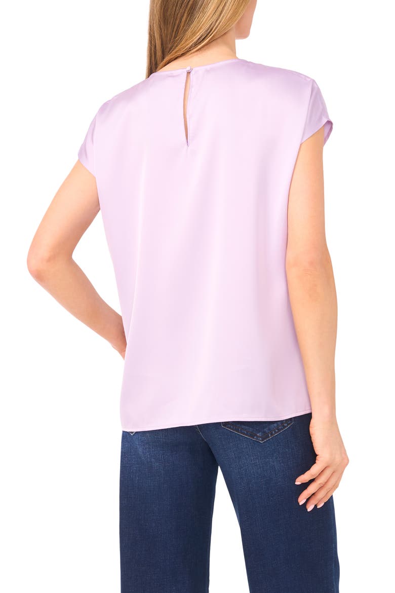 Print Cap Sleeve Blouse, Alternate, color, SOFT LAVENDER