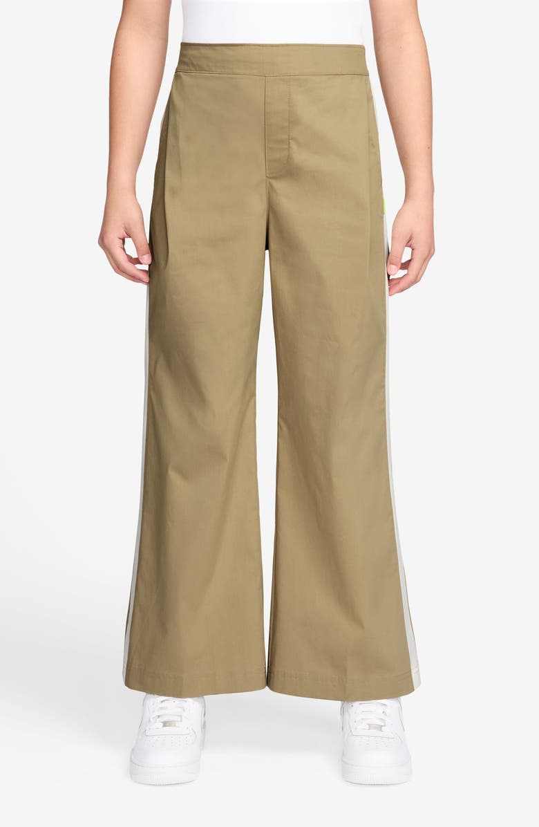 Nike Kids' Side Stripe Pull-On Pants, Main, color, Parachute Beige/ Beige