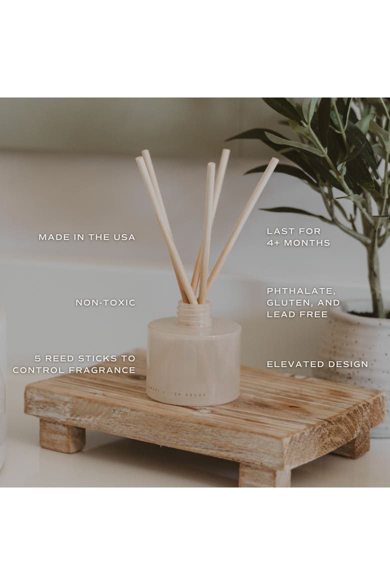 White Translucent Glass Reed Diffuser, Alternate, color, Weekend