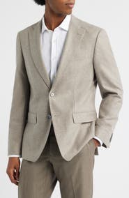 BOSS Hutson Brushed Wool & Cashmere Sport Coat