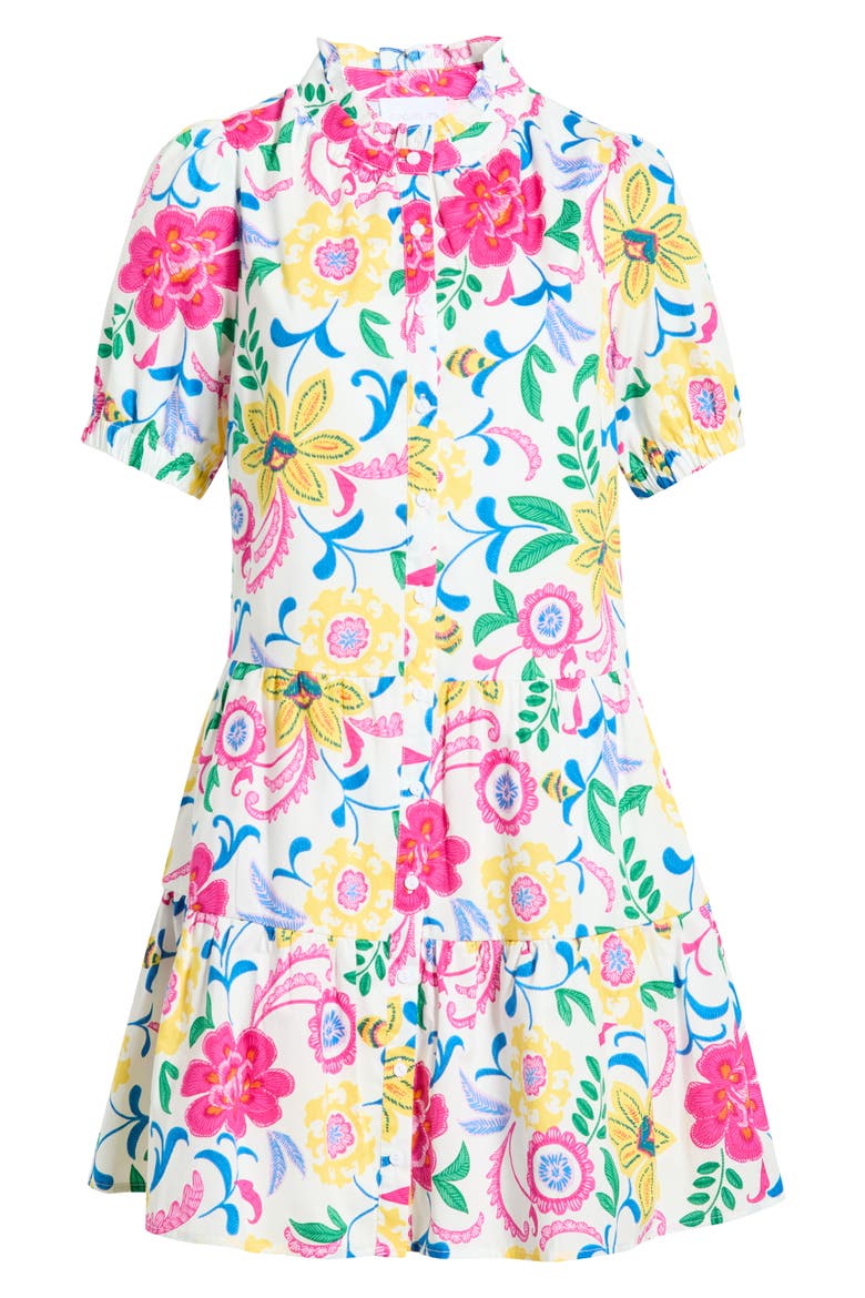 Kress Floral Domis Minidress, Alternate, color, WHITE-MULTI