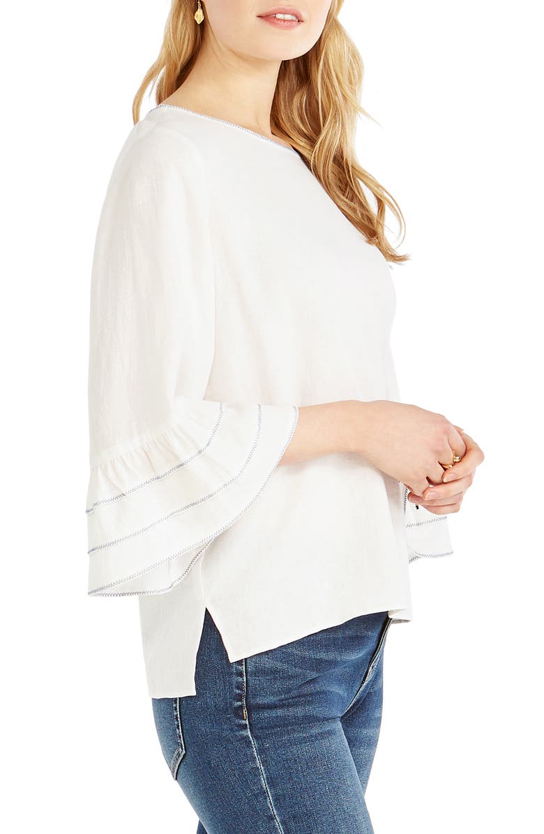NIC+ZOE Tangier Trumpet Sleeve Top, Alternate, color,