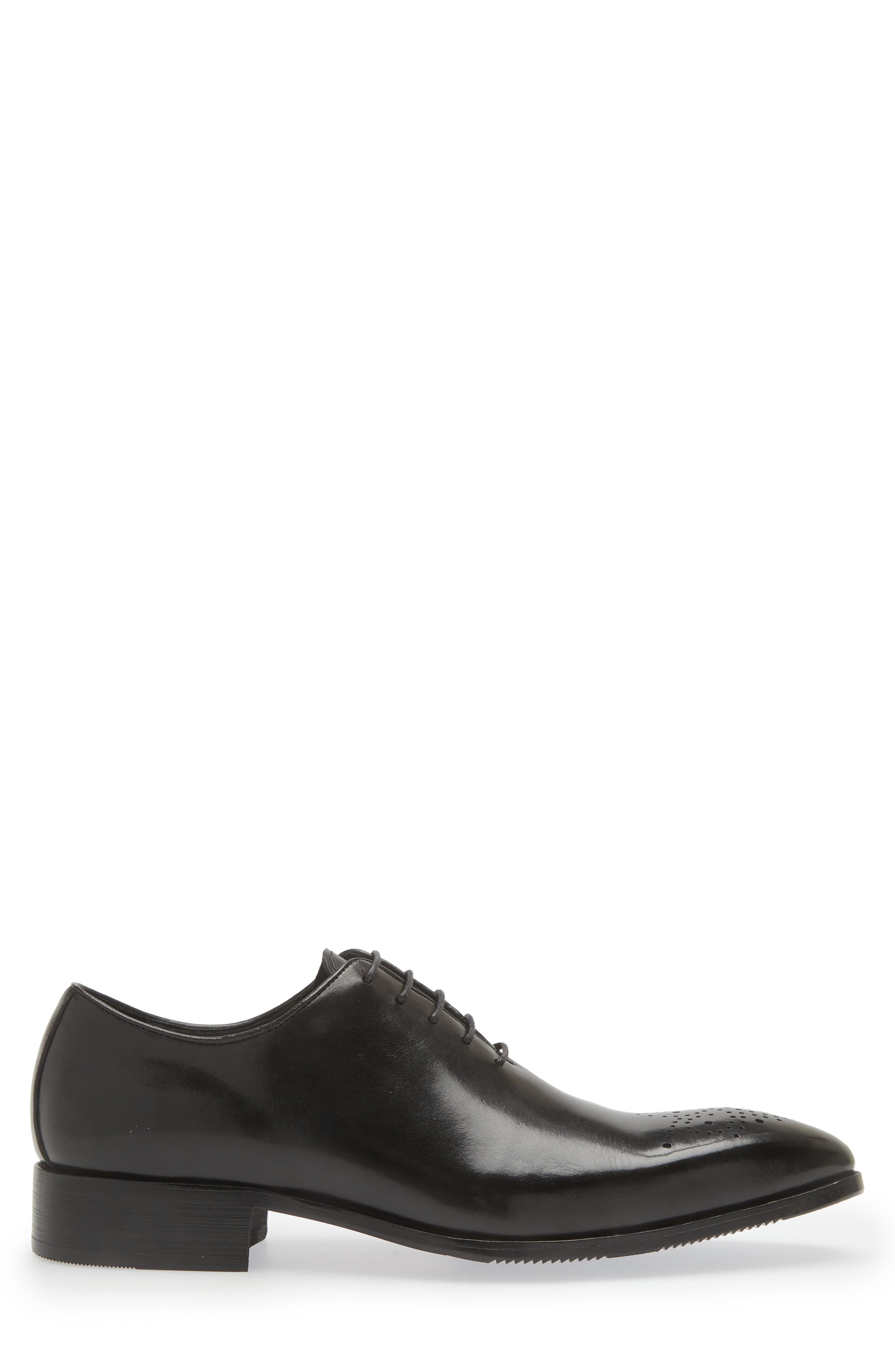 Maison Forte Kyoto Wholecut Leather Oxford, Alternate, color, Black