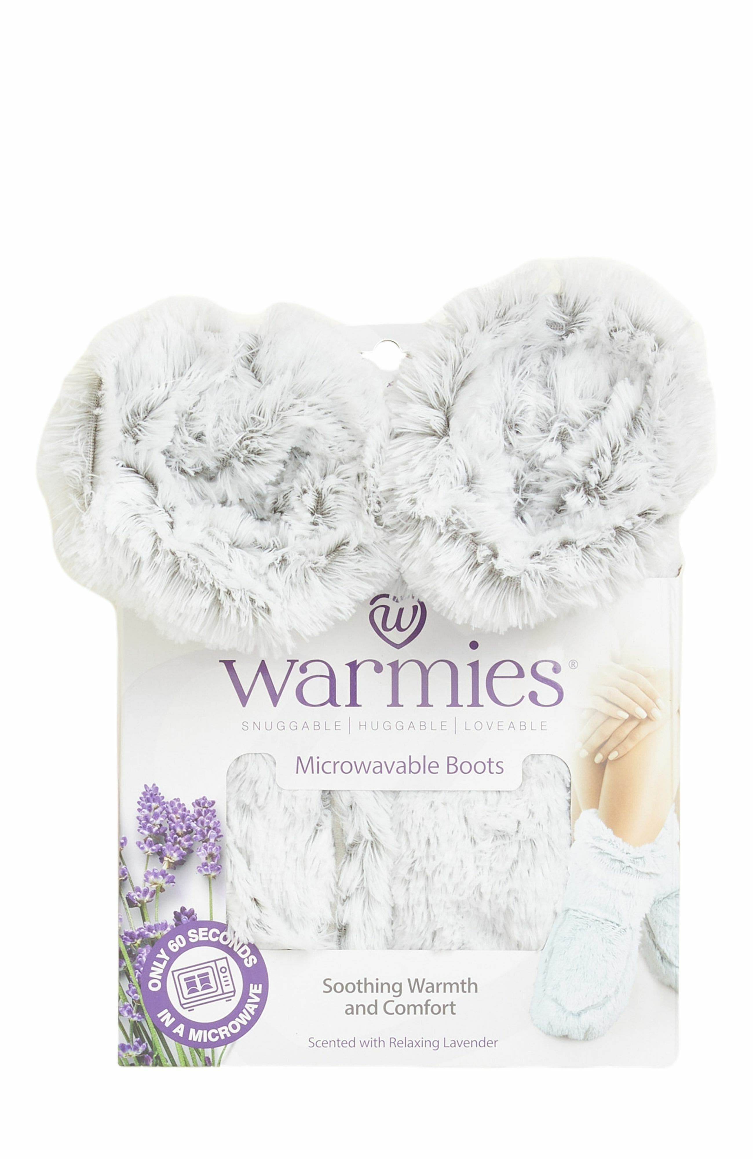 Warmies Marshmallow Plush Booties, Alternate, color, 
