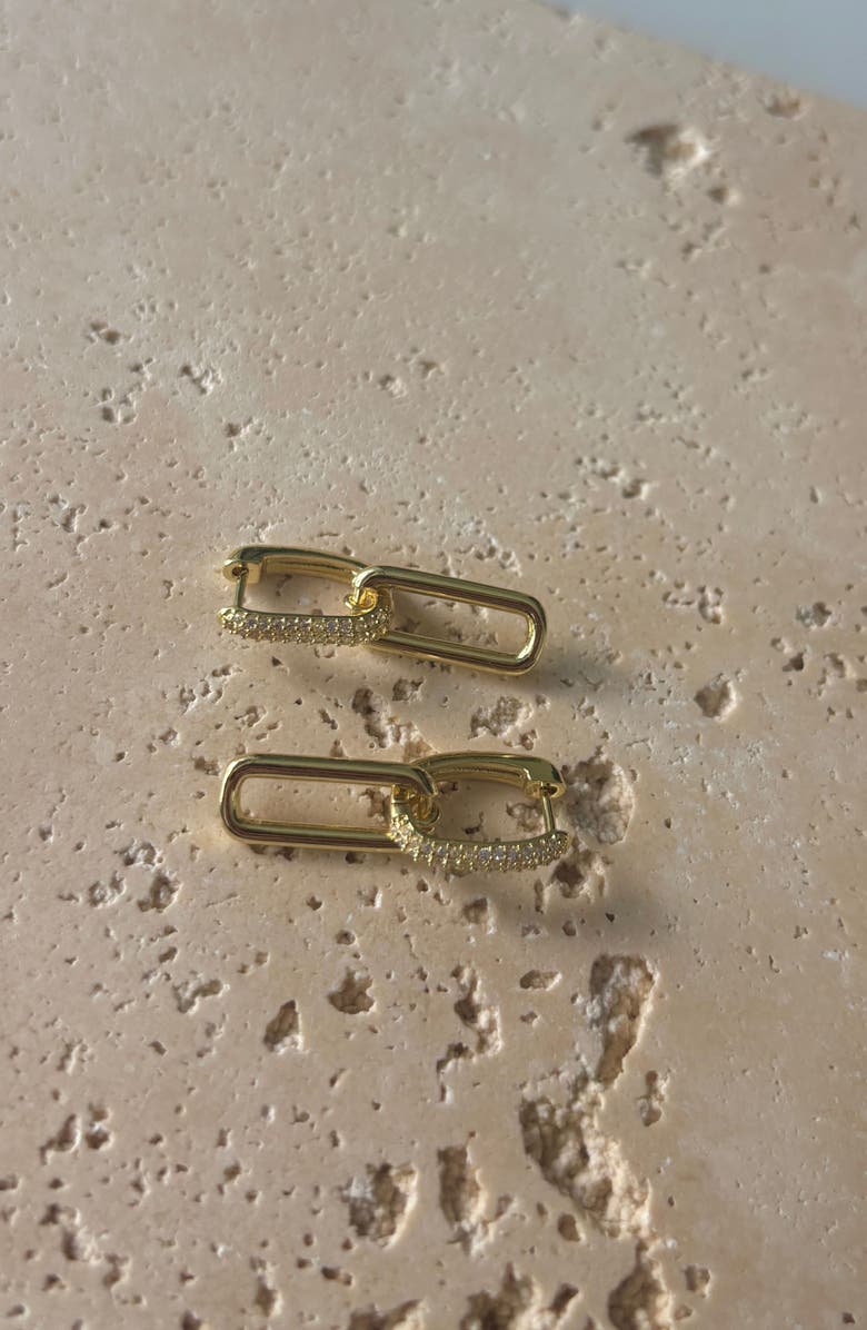 Adornia Crystal Single Drop Earrings, Alternate, color, Gold