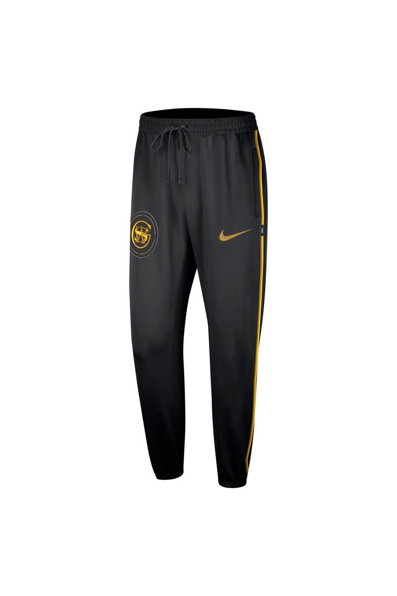 Men's Nike Black Golden State Warriors 2023/24 City Edition Authentic Showtime Performance Pants, Alternate, color, Black
