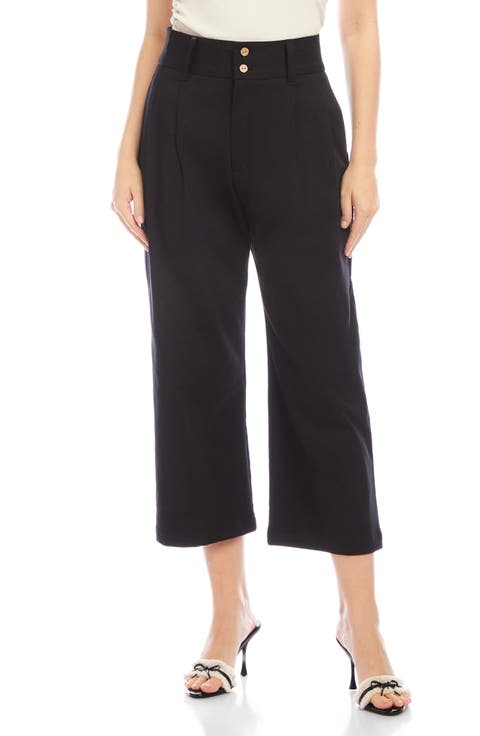 Sadie High Waist Wide Leg Crop Pants