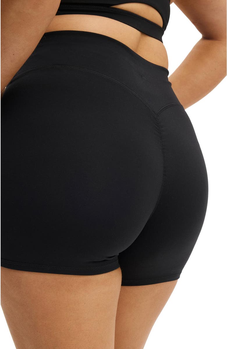 COTTON ON BODY Women's Active Ultra Soft Invisible Scrunch Shortie Short, Alternate, color, Black