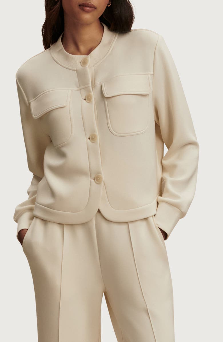 Varley Hartwell Button Front Sweater, Main, color, Pristine