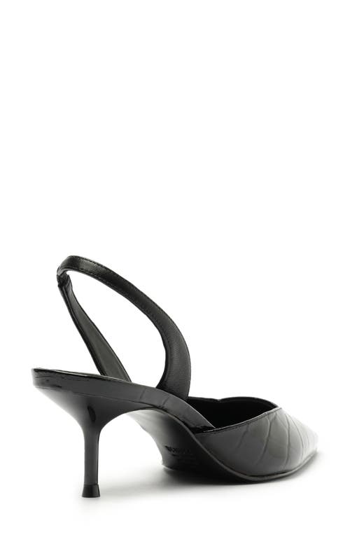 Shop Schutz Paola Mid Slingback Pointed Toe Pump In Black