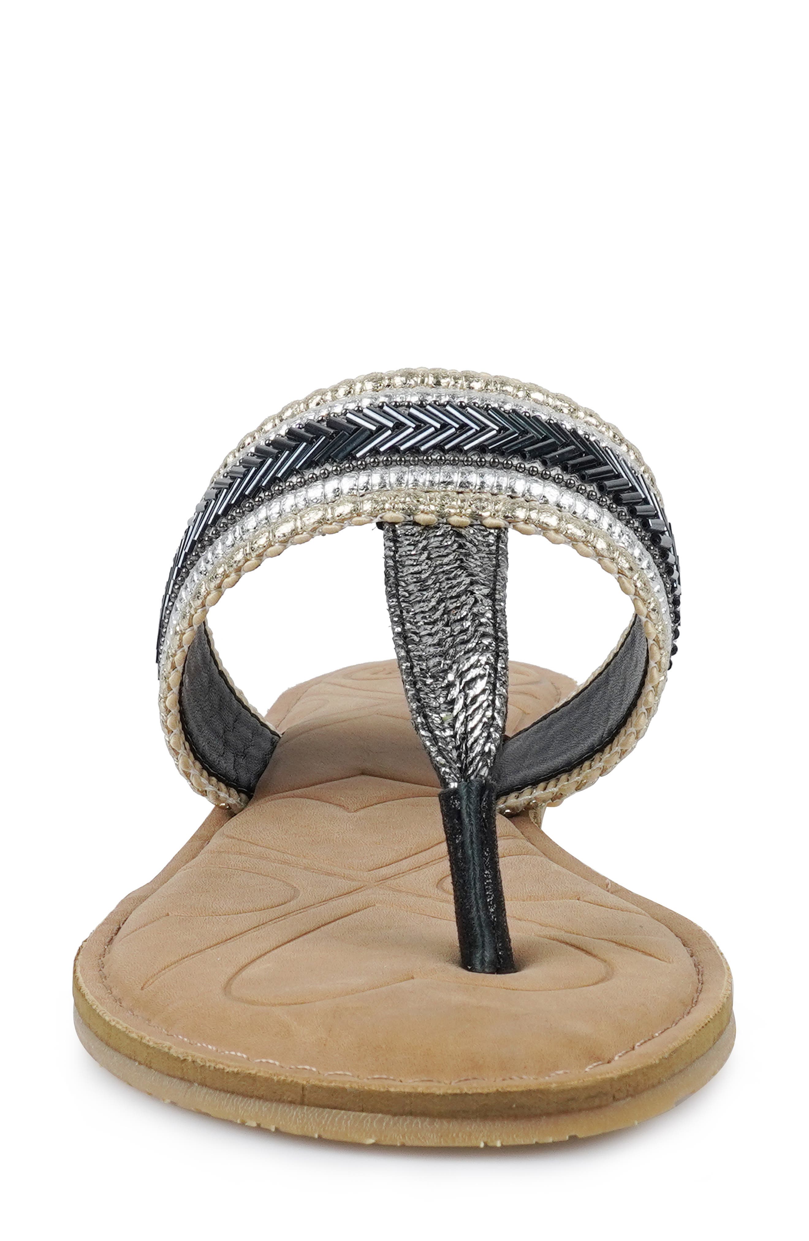 Candie's Trystan Sandal, Alternate, color, Black Fabric