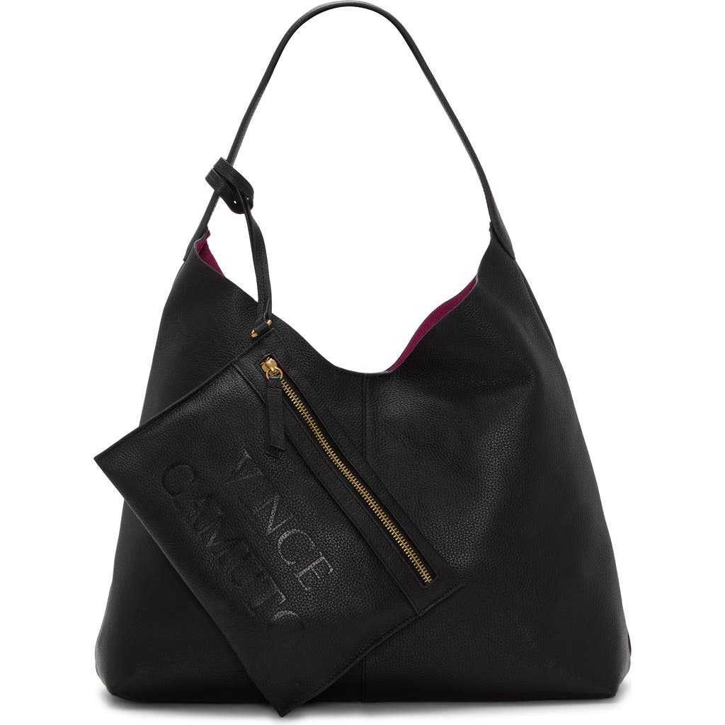 Vince Camuto Jenna Pebble Leather Hobo Bag