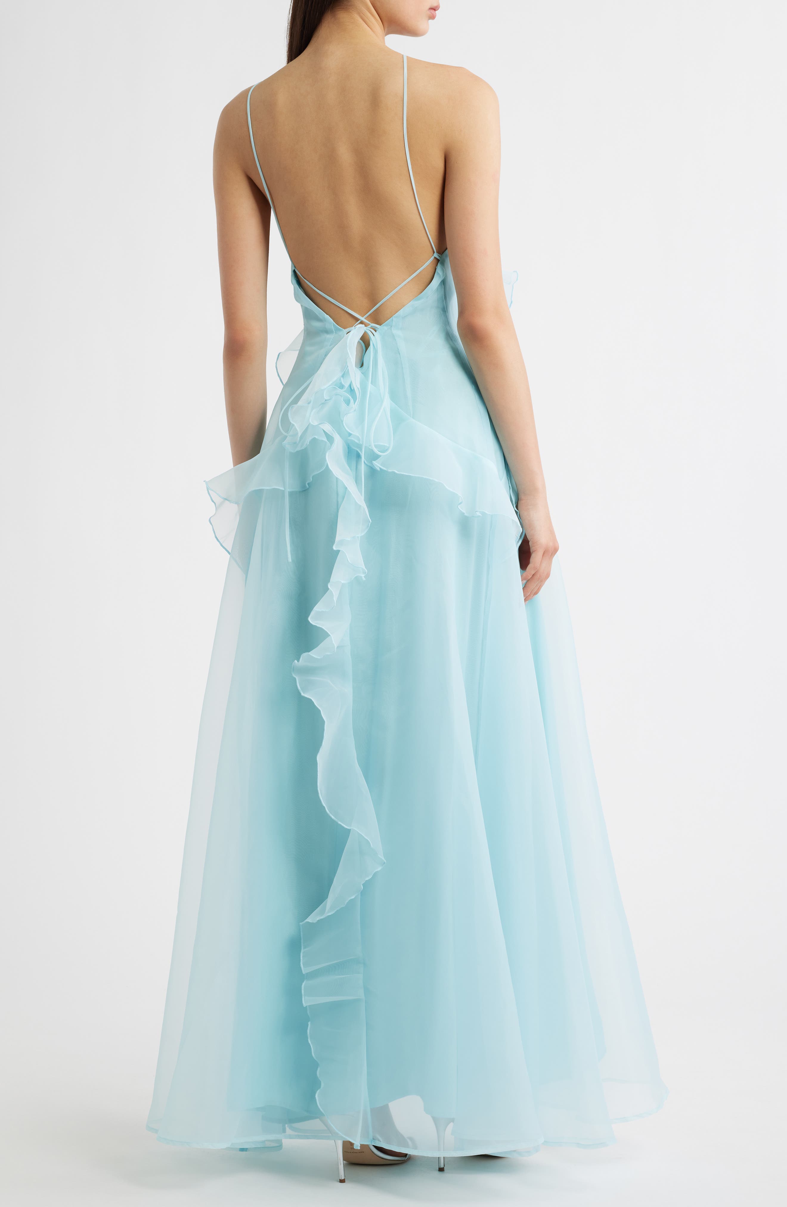 Bela Ruffle Halter Dress - image 2