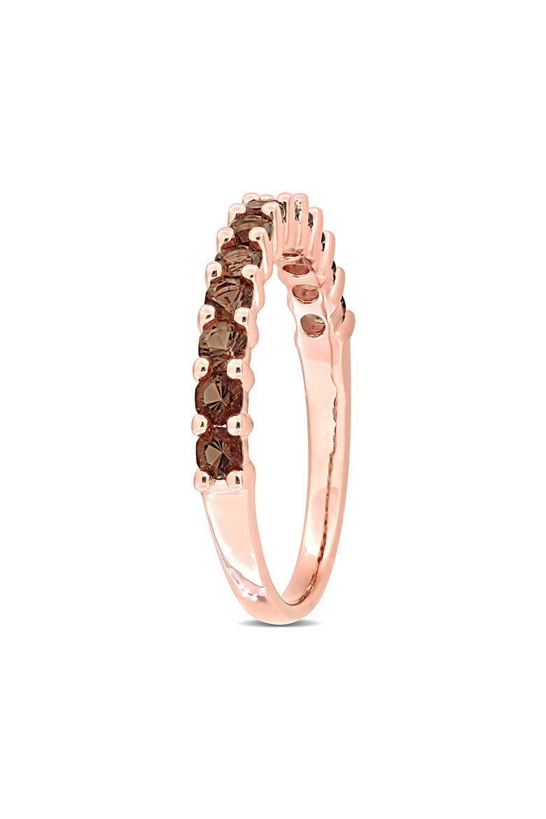 Smoky Quartz Anniversary Ring, Alternate, color, BROWN