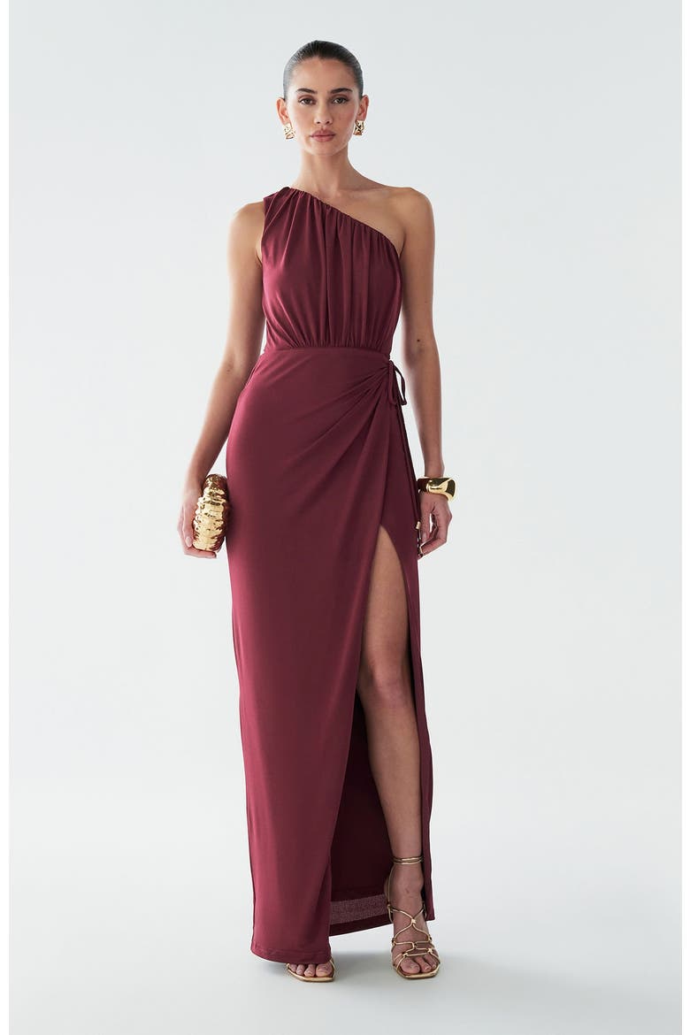 Avenly Maxi Dress, Alternate, color, Burgundy