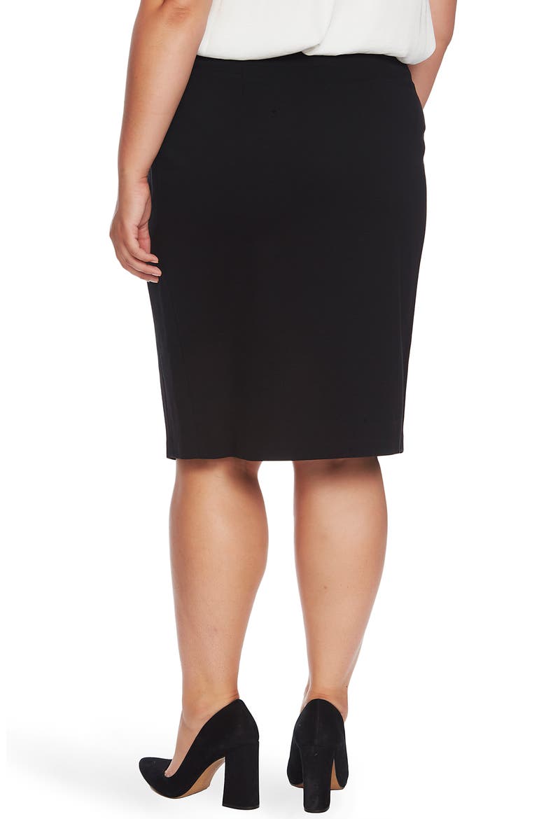 Ponte Knit Skirt, Alternate, color, RICH BLACK