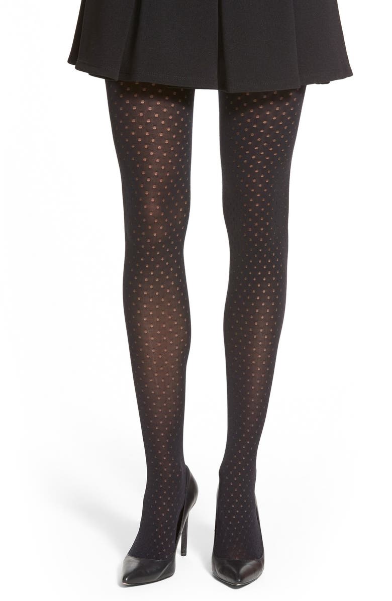 Oroblu 'Mirella' Dot Opaque Tights, Main, color, 