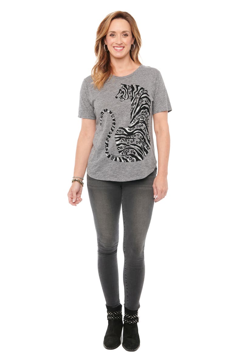 Wit & Wisdom Wild Cat Graphic Tee, Alternate, color,
