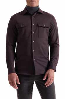 Bugatchi Knit Button-Up Shirt