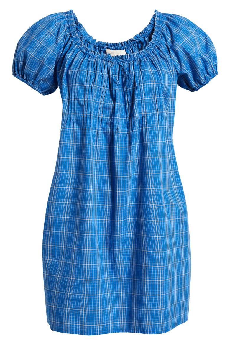 Costa Minidress, Alternate, color, FLOR CHECK - COBALT