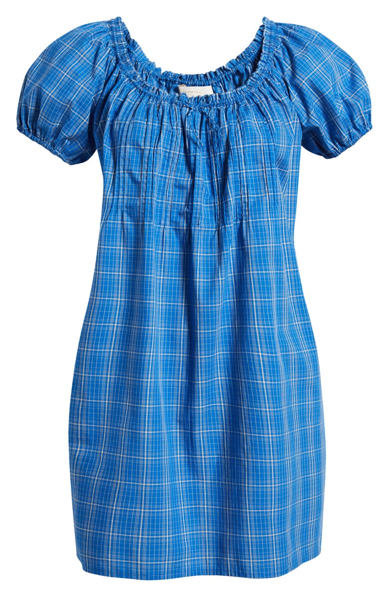 Faithfull the Brand Costa Minidress, Alternate, color, Flor Check - Cobalt